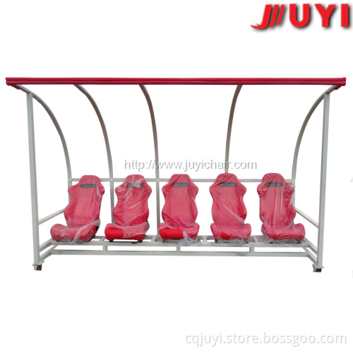 TS-01 Curved roof soccer team shelter portable shelter sports bench playground bench